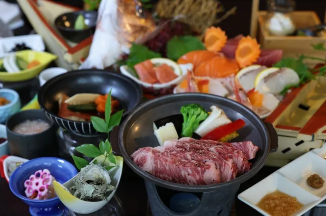 潮騒リゾートのお食事1